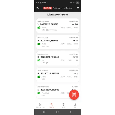 BLT–QR Mobile – profesjonalne raportowanie testów akumulatorów w kilka sekund