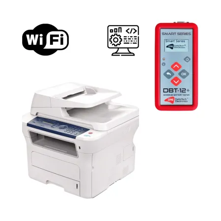 DBT-12+ TESTER AKUMULATORÓW, ŁADOWANIA I ROZRUCHU PRACUJACY Z PROGRAMEM I DRUKARKĄ WIFI
